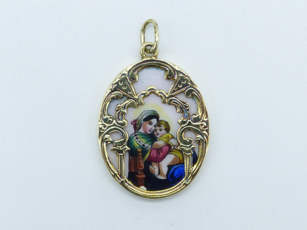 Zlatý přívěsek 5,25g madonka