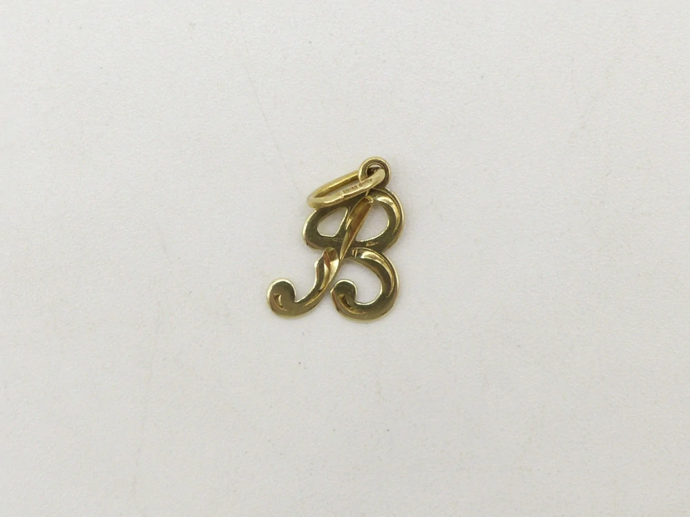 Zlatý přívěsek 0,30g, písmeno B