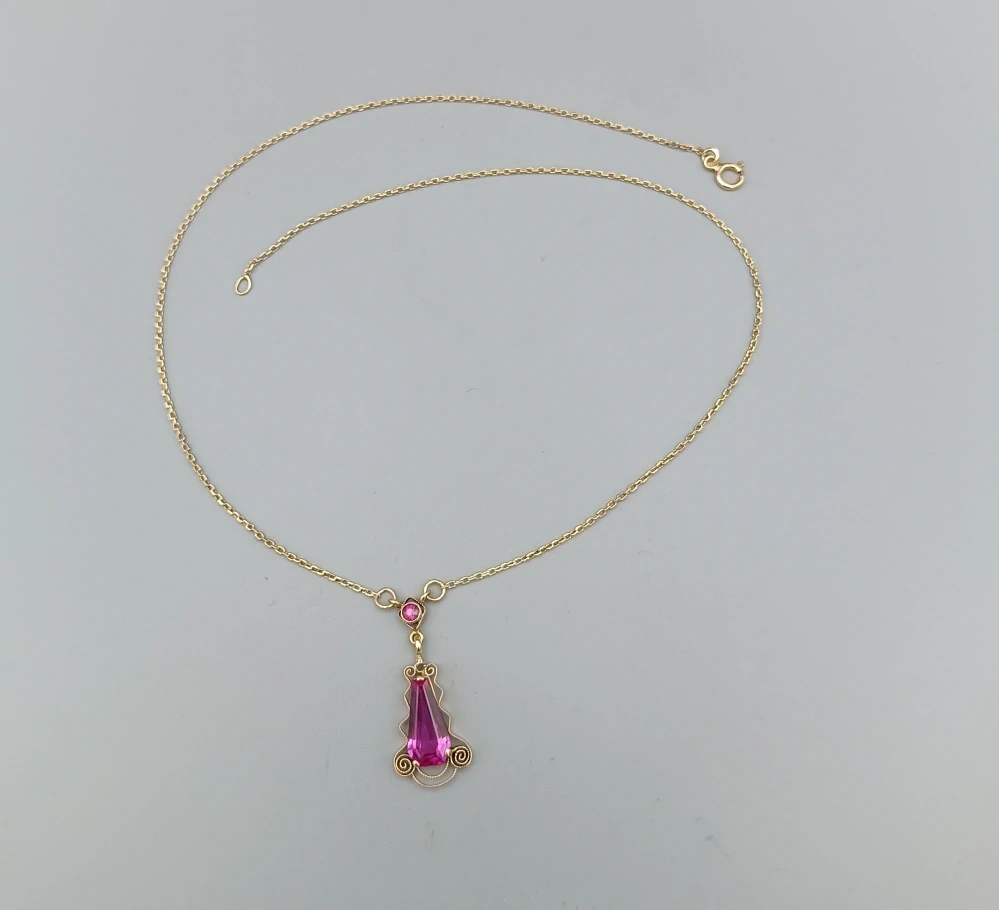Zlatý koliér 3,90g 41,5 cm