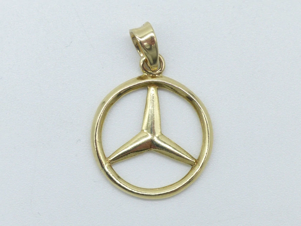 Zlatý přívěsek 1,60g Mercedes
