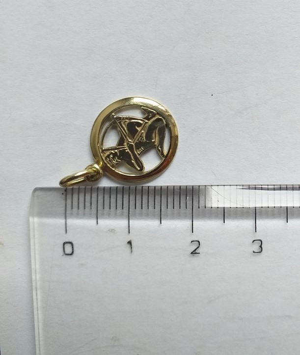 Zlatý přívěsek 1,25g, Střelec