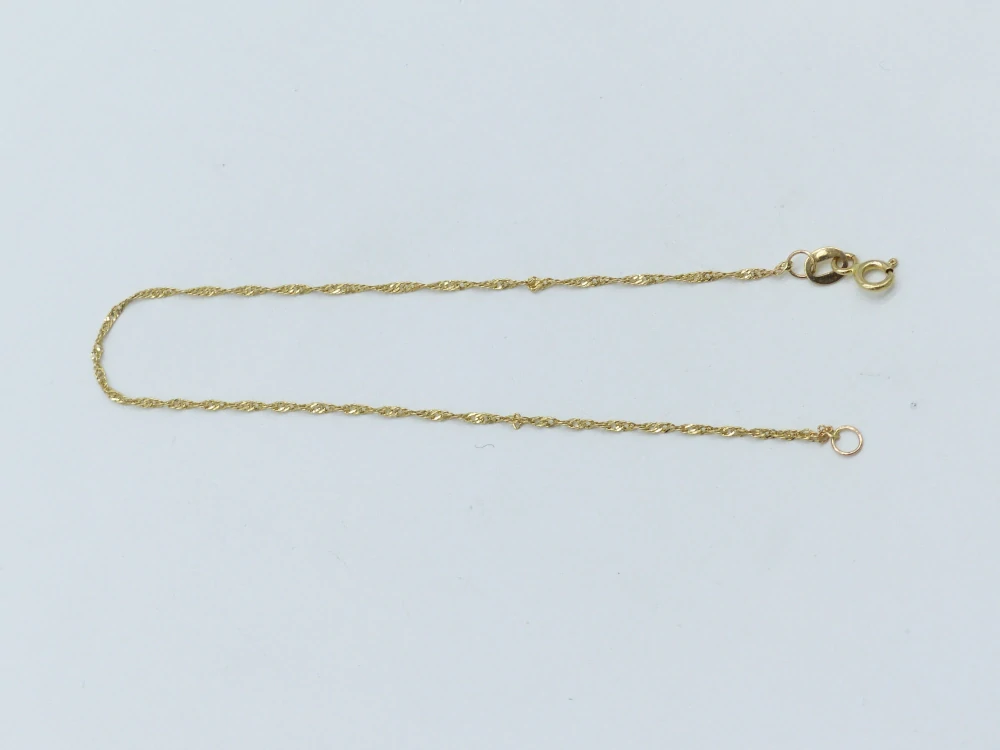 Zlatý náramek 0,60g délka 19 cm