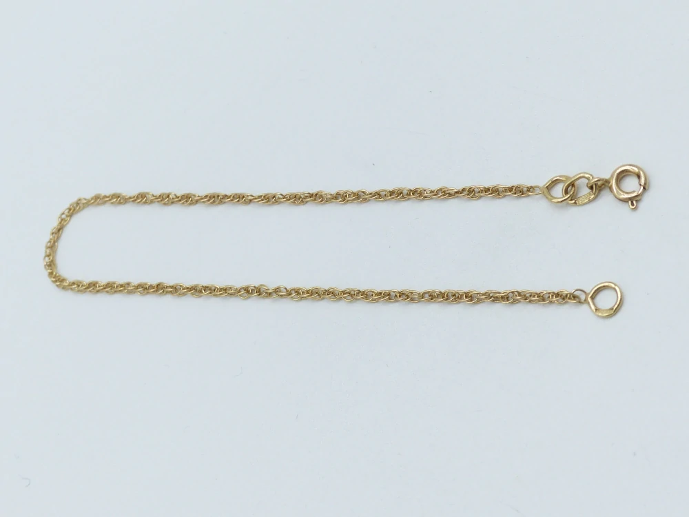 Zlatý náramek 1,30g délka 18 cm