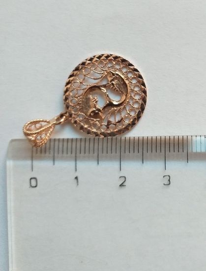 Zlatý přívěsek 1,35g Ryby