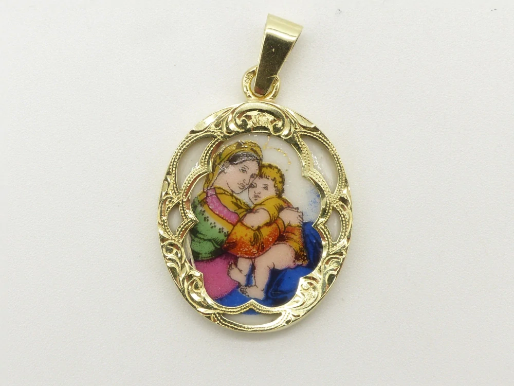 Zlatý přívěsek 3,30g madonka