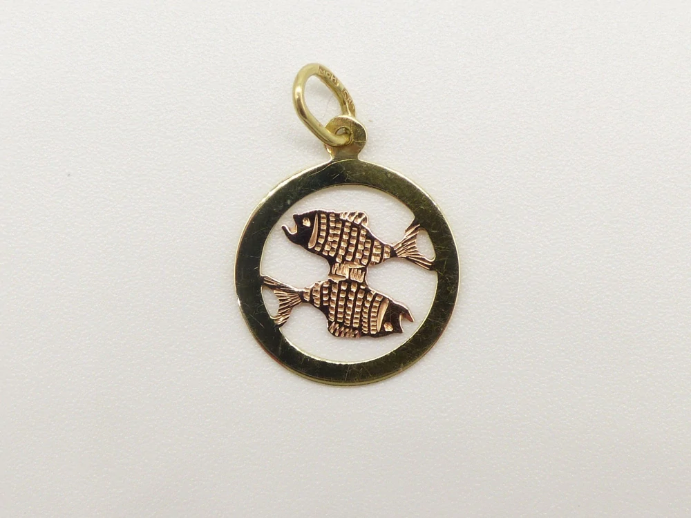Zlatý přívěsek 0,45g znamení Ryby