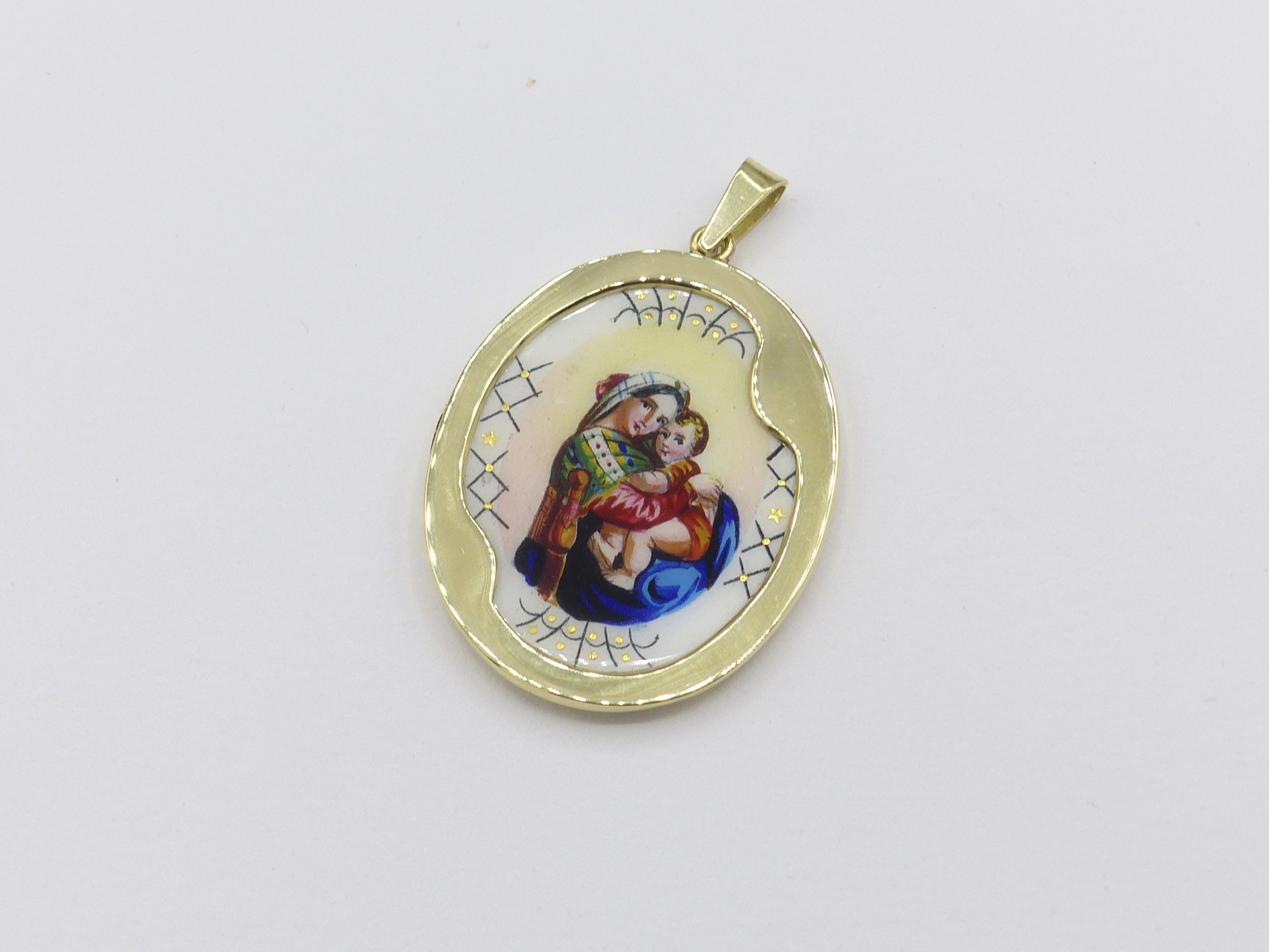 Zlatý přívěsek 8,90g madonka