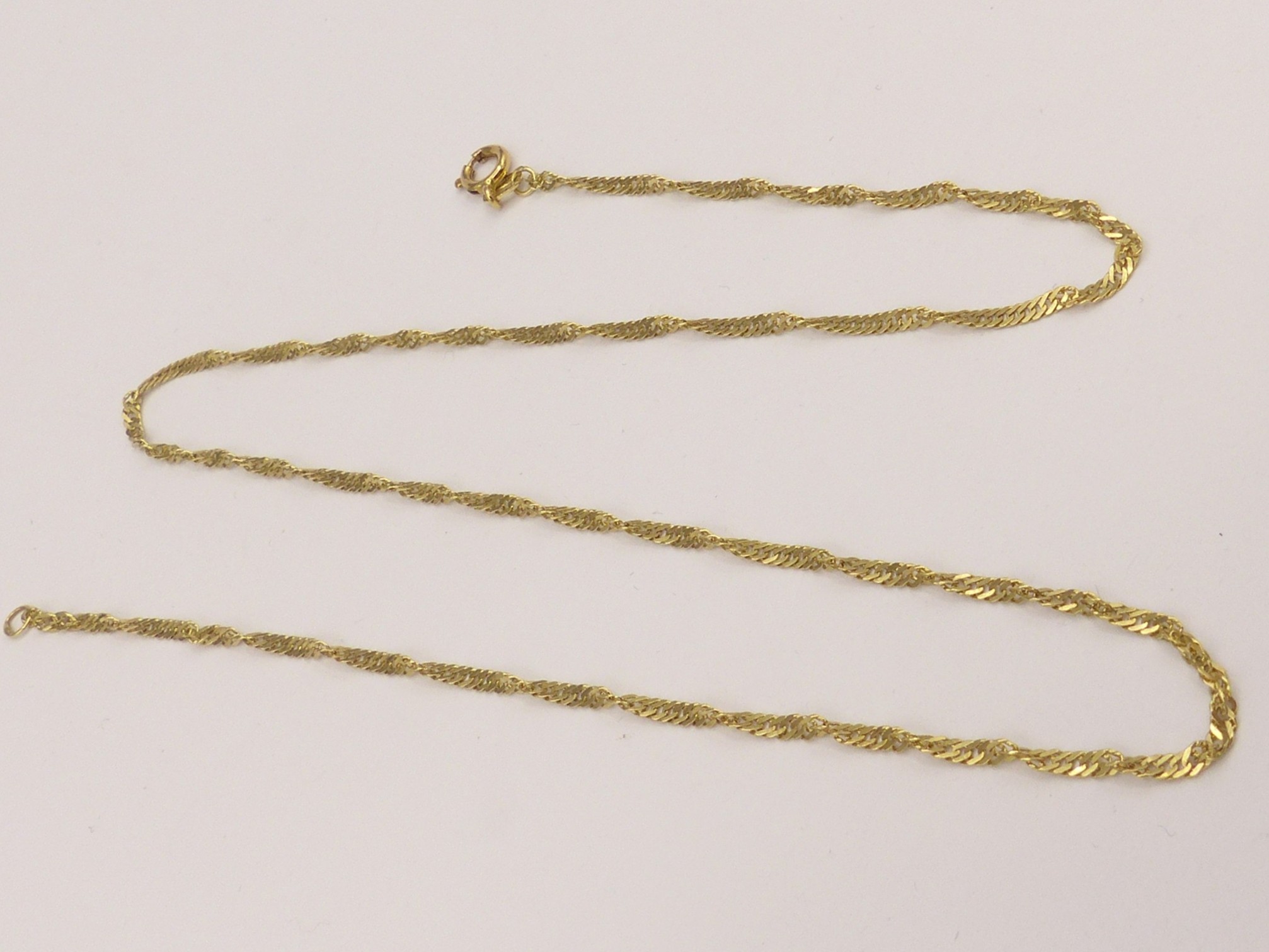Zlatý řetízek 3,00g, délka 46,5cm