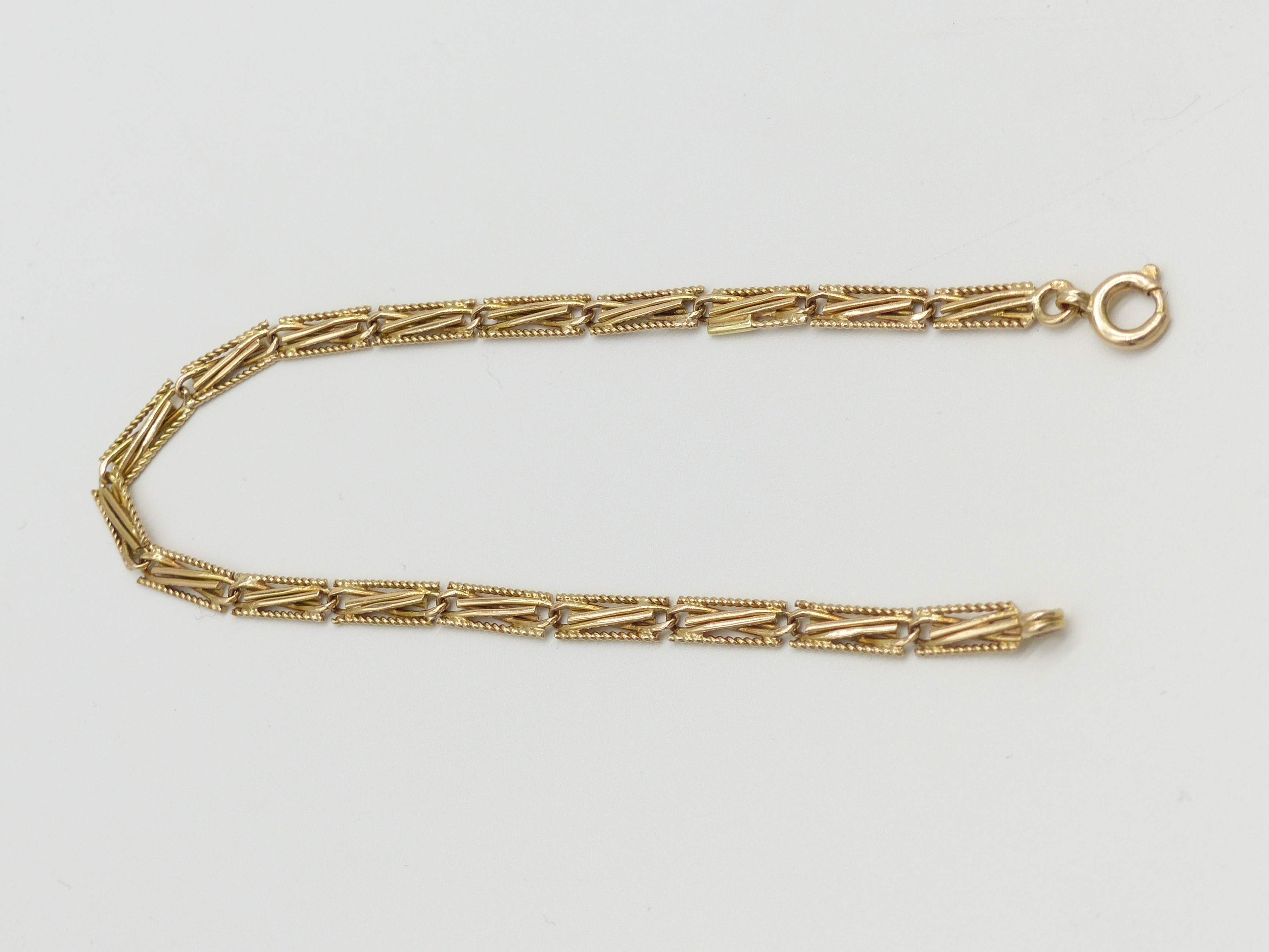 Zlatý náramek 5,25g délka 19 cm