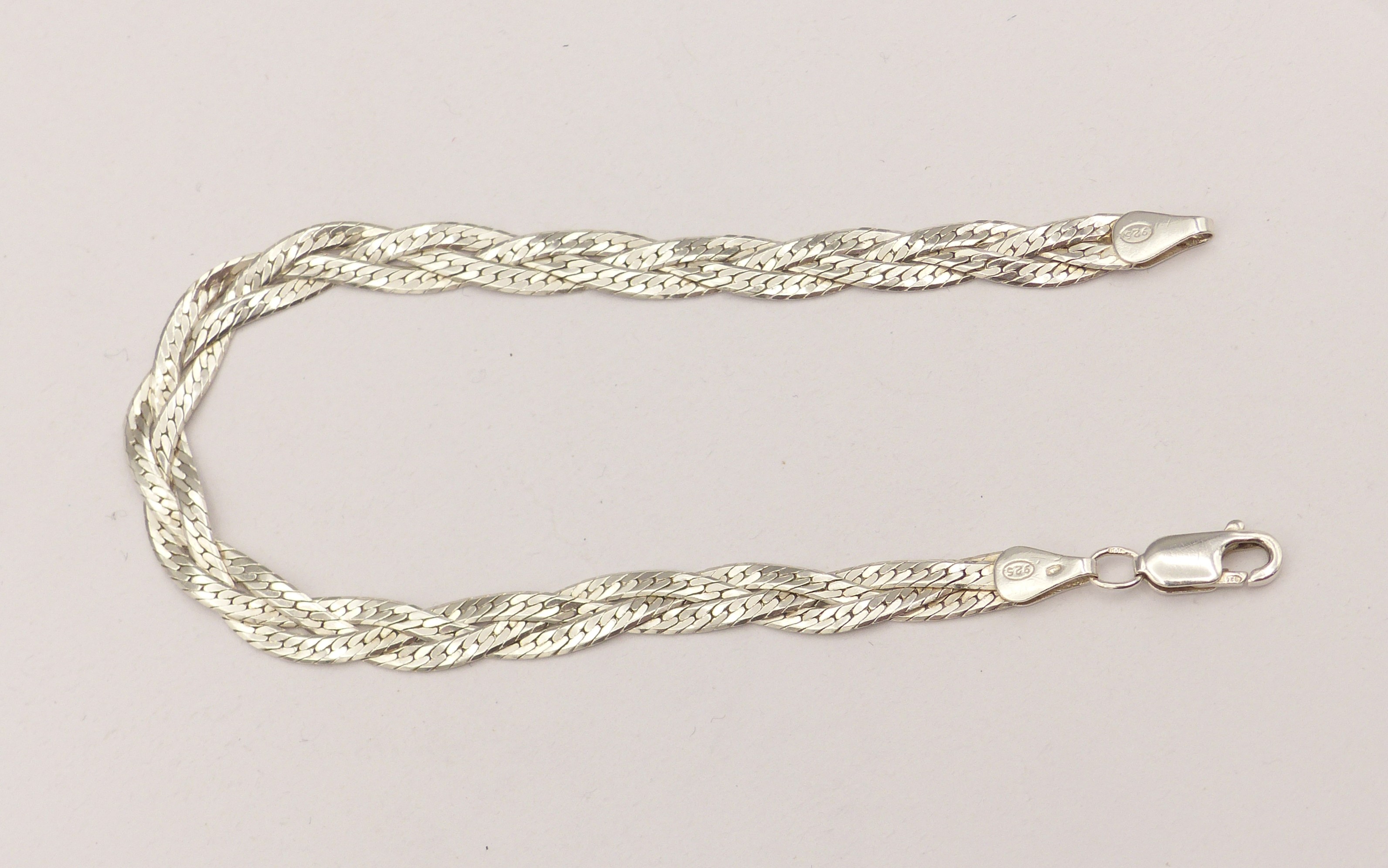 Stříbrný náramek 3,35g délka 19,5 cm