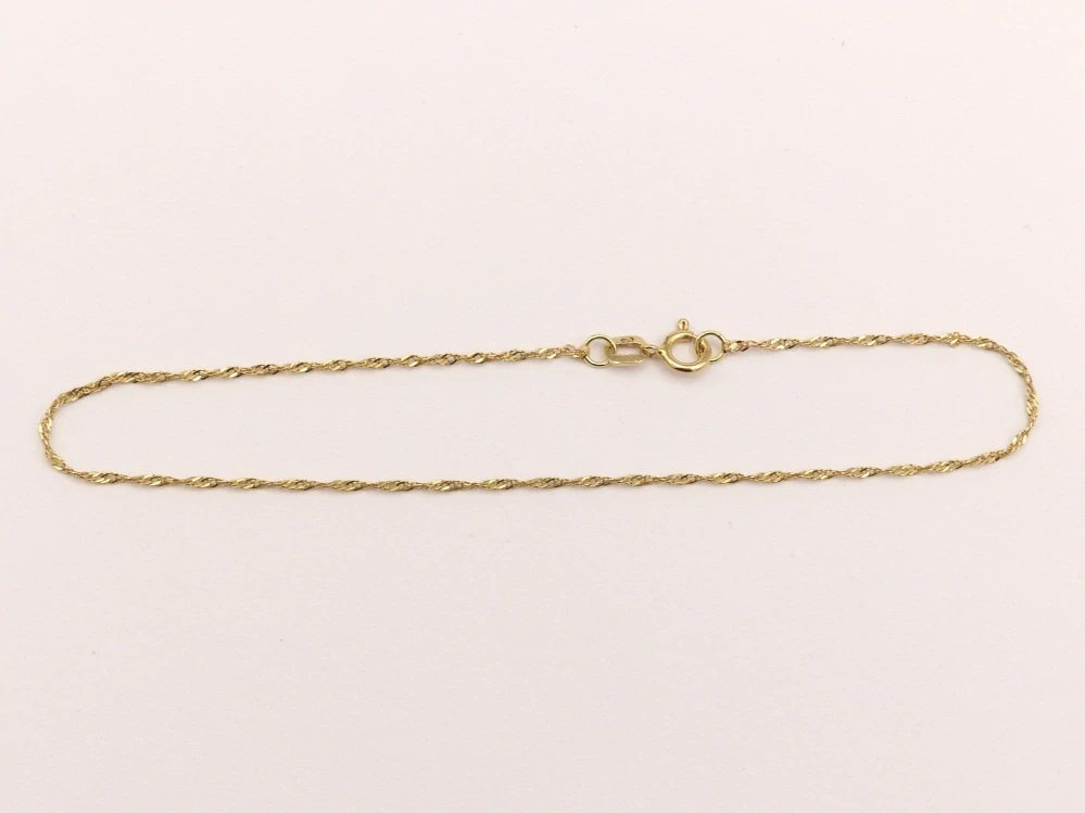 Zlatý náramek 0,45g délka 19 cm