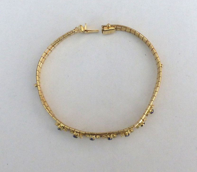 Zlatý náramek 15,65g, délka 18,5cm