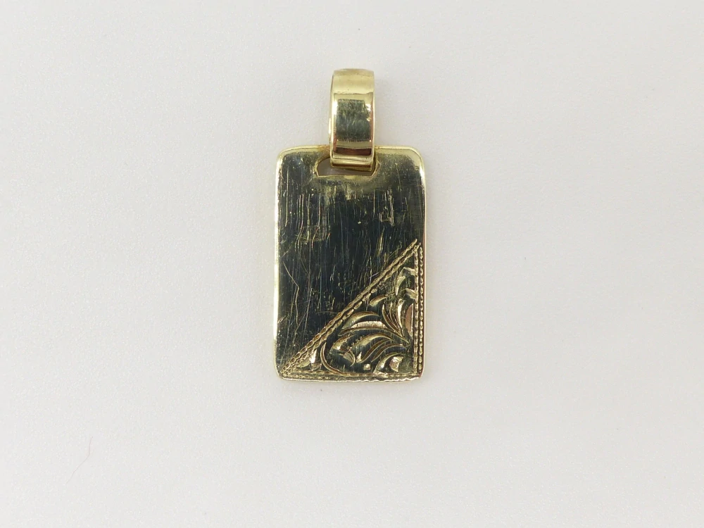 Zlatý přívěsek 1,45g destička 