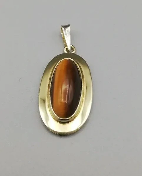 Zlatý přívěsek 3,95g s tygřím okem