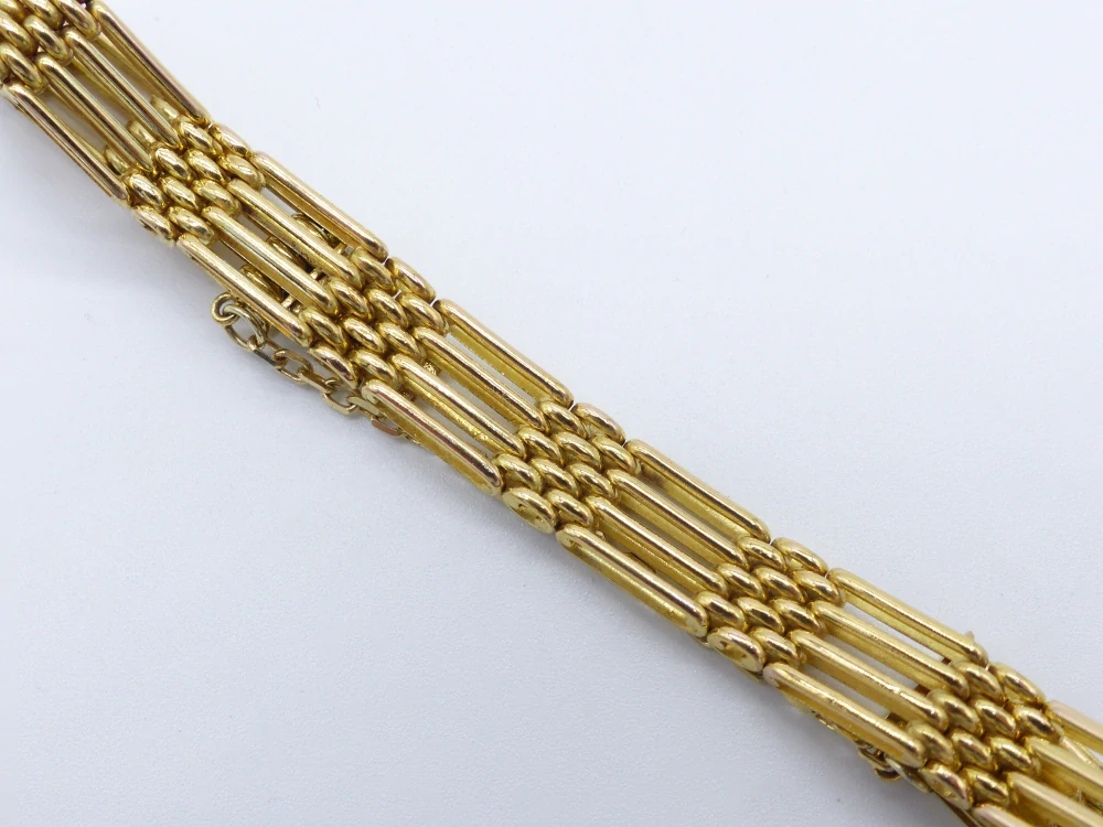 Zlatý náramek 22,40g délka 19 cm