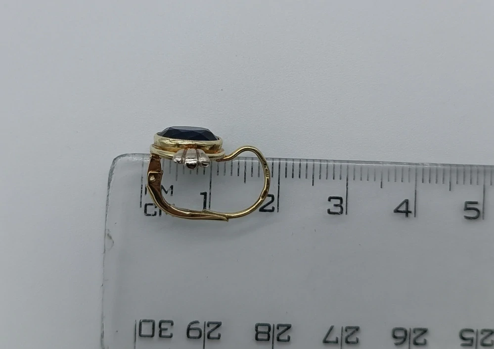 Zlaté náušnice 4,00g, zapínání na patent