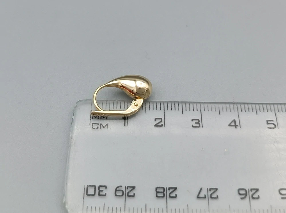 Zlatá náušnice 0,70g, 1ks zapínání na patent