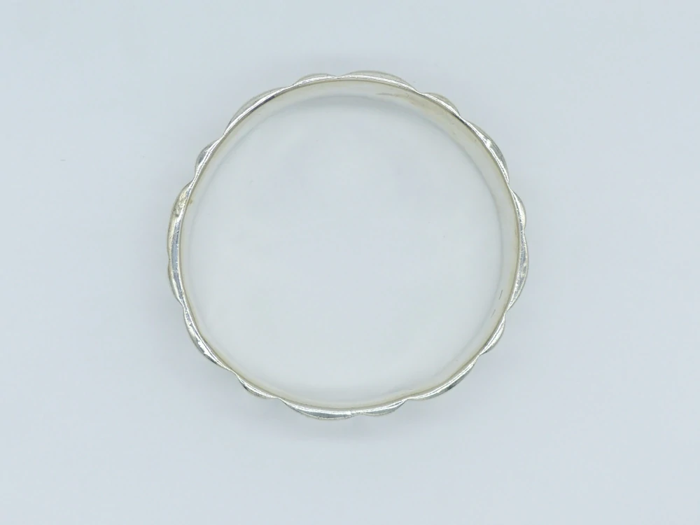Stříbrný náramek 46g průměr 6,4 cm