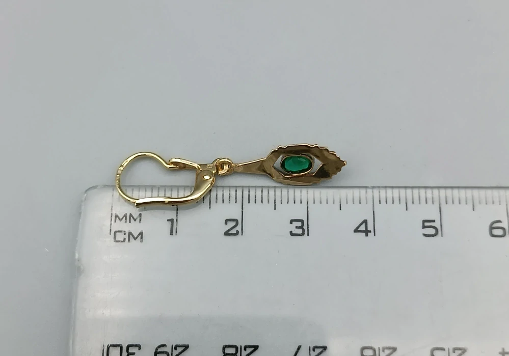 Zlaté náušnice 1,90g, zapínání na patent