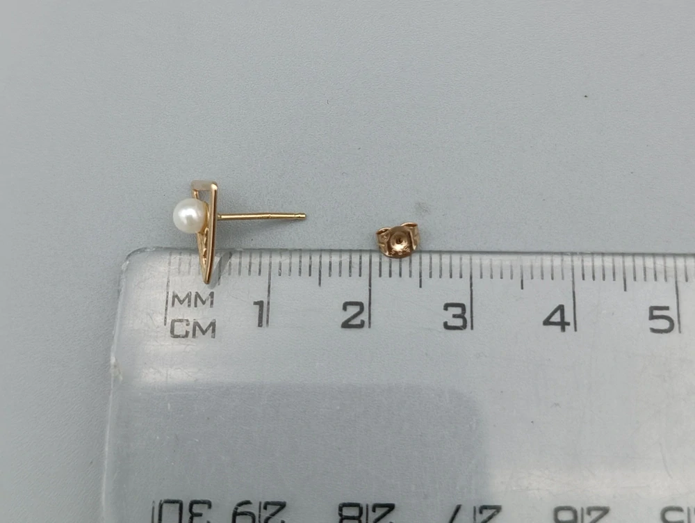Zlatá náušnice 1ks 0,40g, zapínání na puzetu