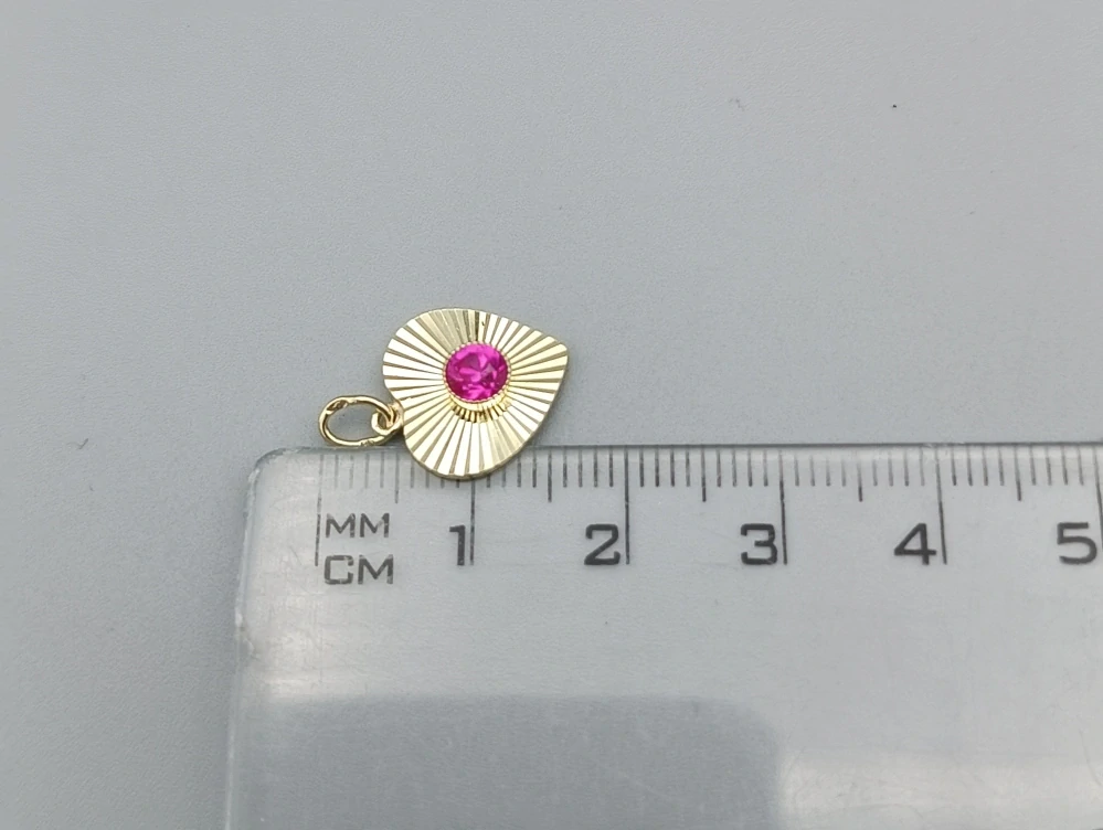 Zlatý přívěsek 1,10g, srdce