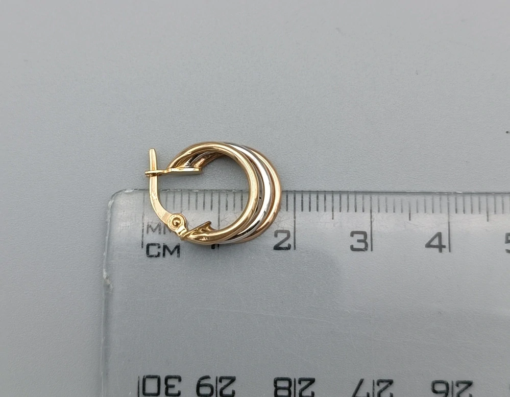 Zlaté náušnice 1,35g kruhy