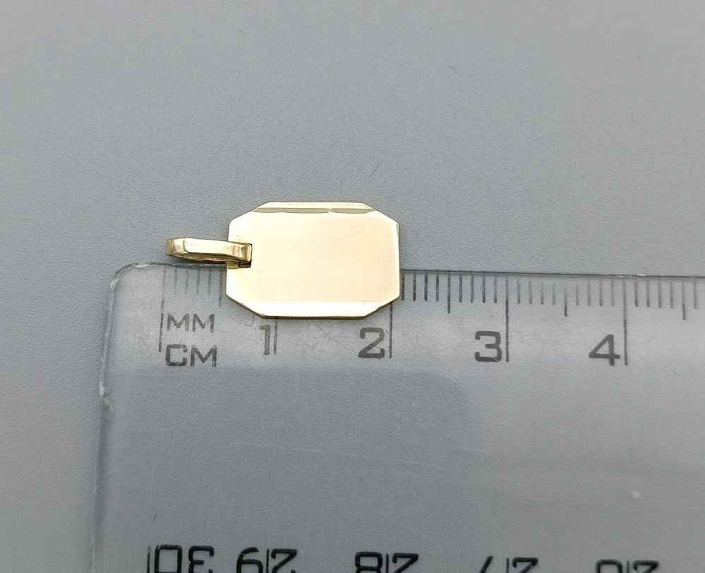 Zlatý přívěsek 1,30g destička