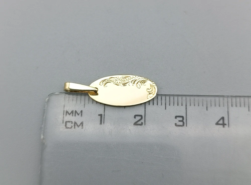 Zlatý přívěsek 0,95g ovál