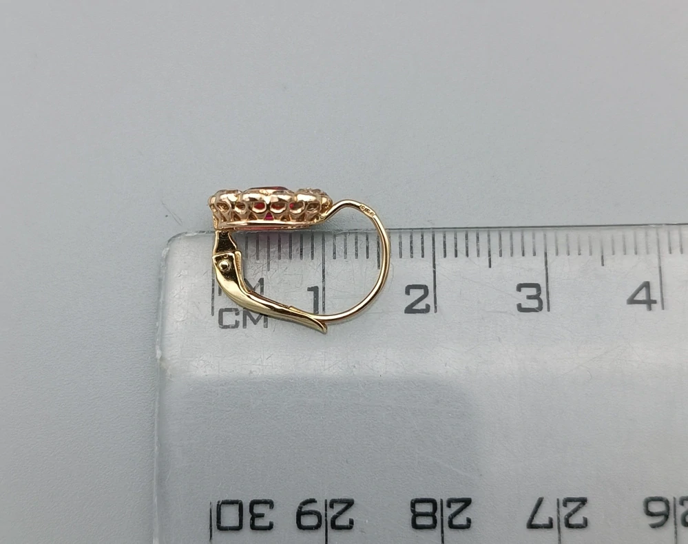 Zlaté náušnice 2,20g, zapínání na patent