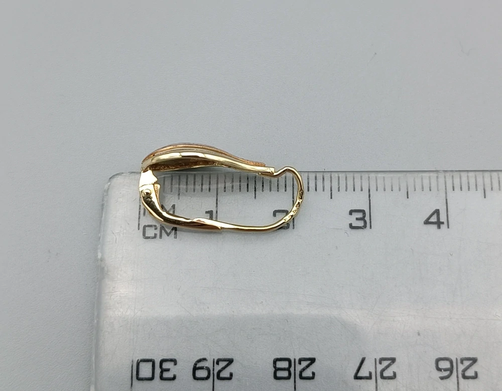 Zlaté náušnice 2,55g, zapínání na patent