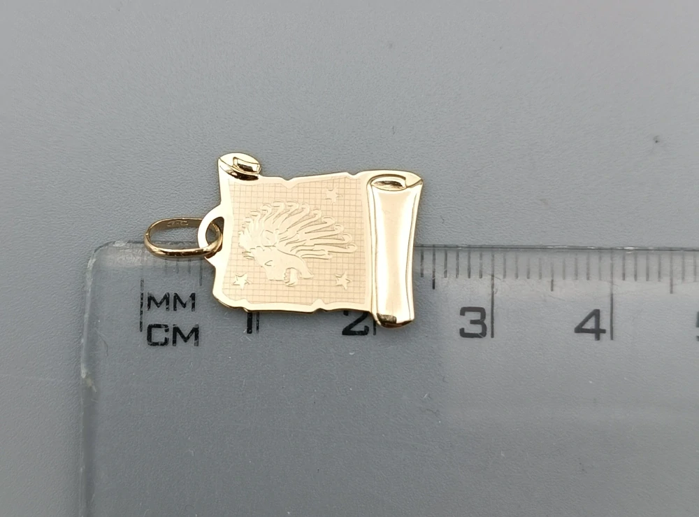 Zlatý přívěsek 0,80g Lev