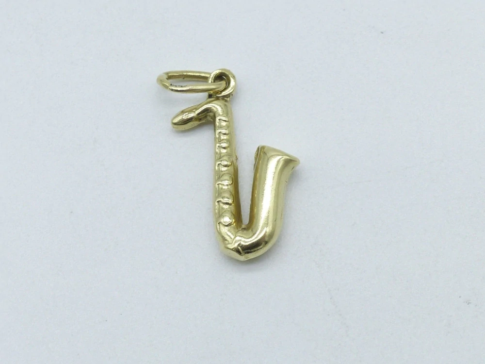 Zlatý přívěsek 0,80g saxofon
