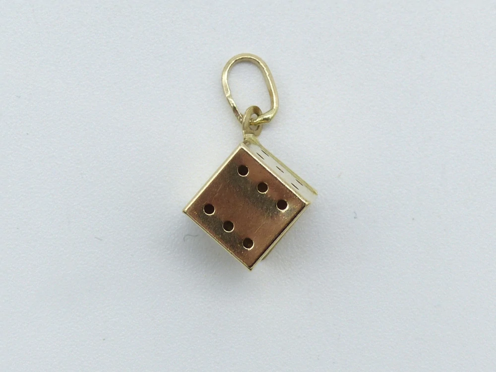 Zlatý přívěsek 0,80g kostka