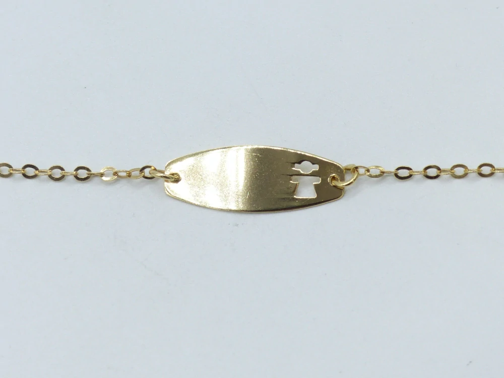 Zlatý náramek 1,35g délka 13,5 - 15,5 cm