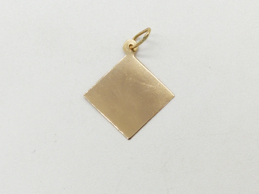 Zlatý přívěsek 0,50g destička