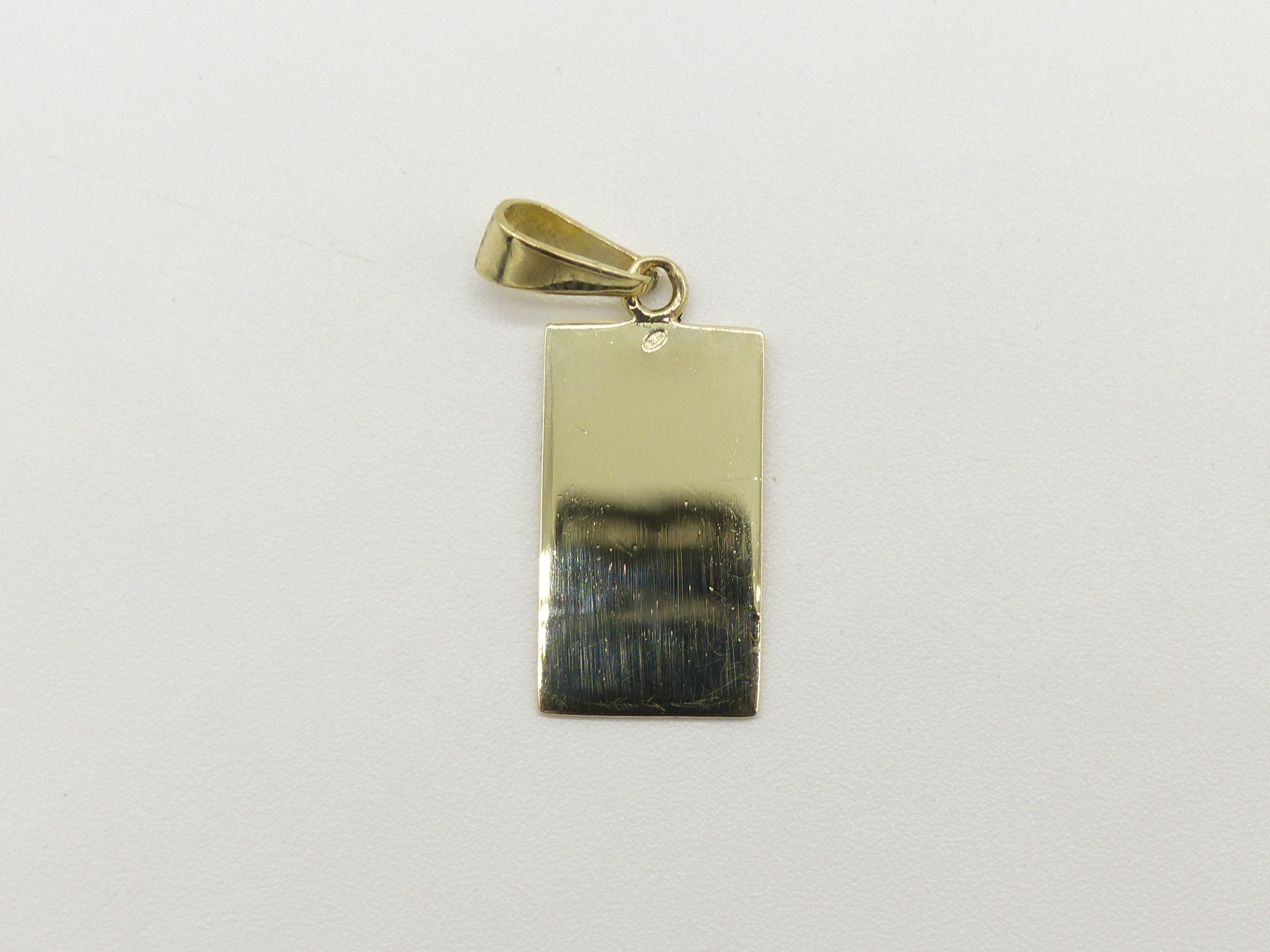 Zlatý přívěsek 1,15g destička