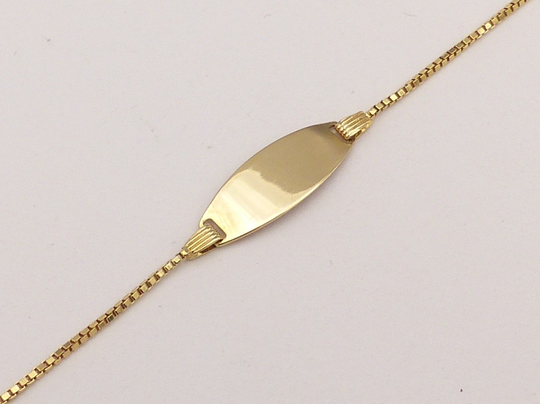 Zlatý dětský náramek 1,25g délka 11 a 13 cm