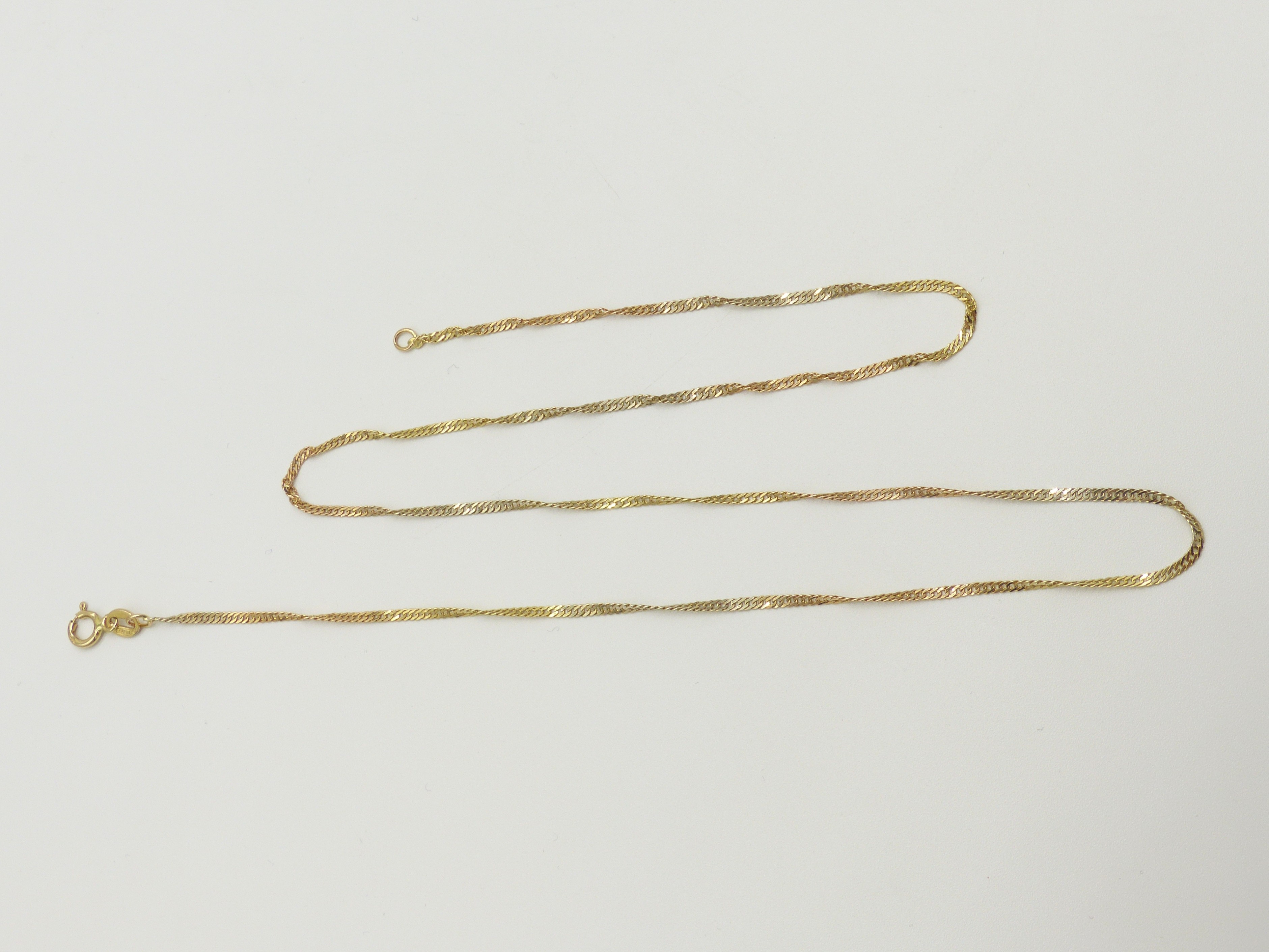 Zlatý řetízek 2,25g délka 46,5 cm