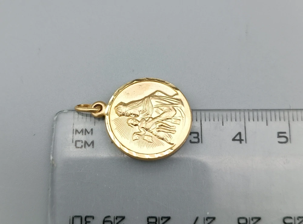 Zlatý oboustranný přívěsek 2,70g, Svatá rodina
