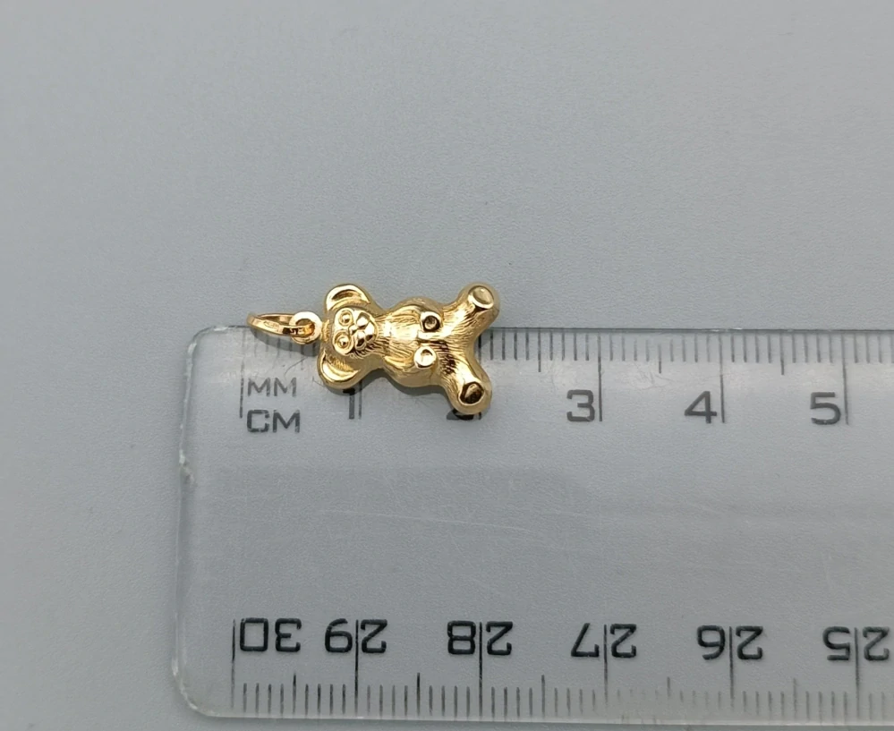 Zlatý přívěsek 1,20g, medvěd