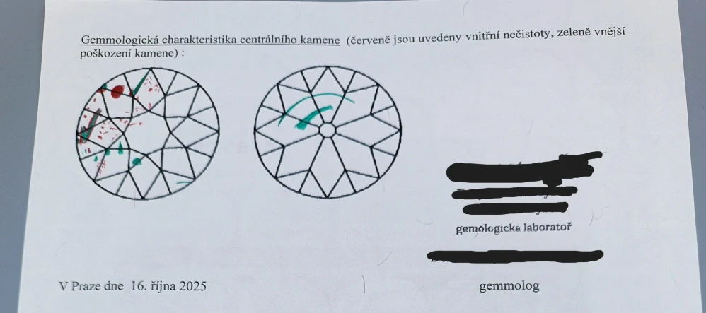 Zlatý prsten s briliantem 1,80g velikost 55