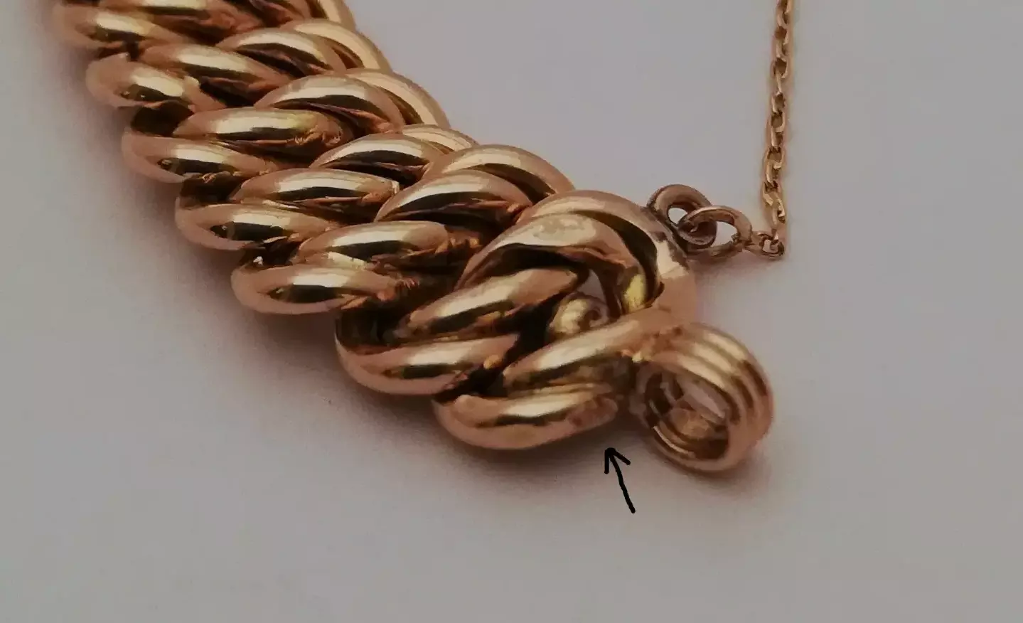 Zlatý náramek 18,50g délka 20,5 cm
