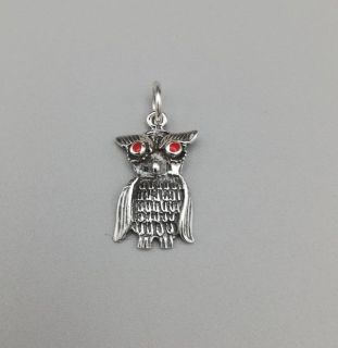 Stříbrný přívěsek 1,90g sova