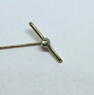 Zlatá jehlice 2,00g, diamantová routa