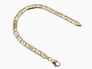 Zlatý náramek 14,90g, délka 18,5cm