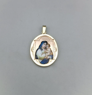 Zlatý přívěsek 6,55g madonka
