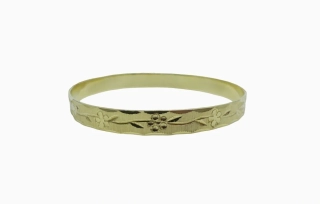 Zlatý náramek 14,40g průměr 6,5 cm