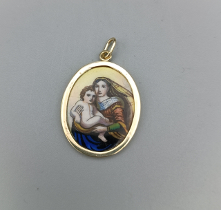 Zlatý přívěsek 6,45g madonka