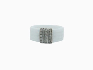 Prsten s diamanty 8,50g velikost 54