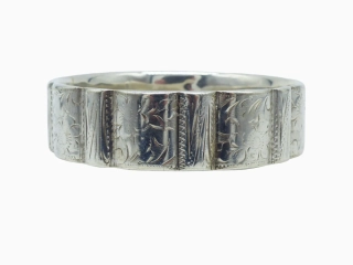 Stříbrný náramek 46g průměr 6,4 cm